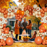 Thanksgiving Balloon Garland Arch Kit, Burnt Orange Fall Party Decor