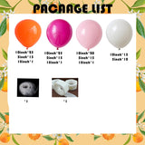 Hot Pink Orange Balloon Garland Kit, Tropical Arch, Lemon Birthday Party Decor