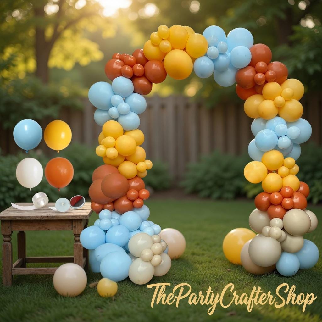 Matte Balloon Garland Kit, Retro Colors, Baby Shower, Birthday Party Decor