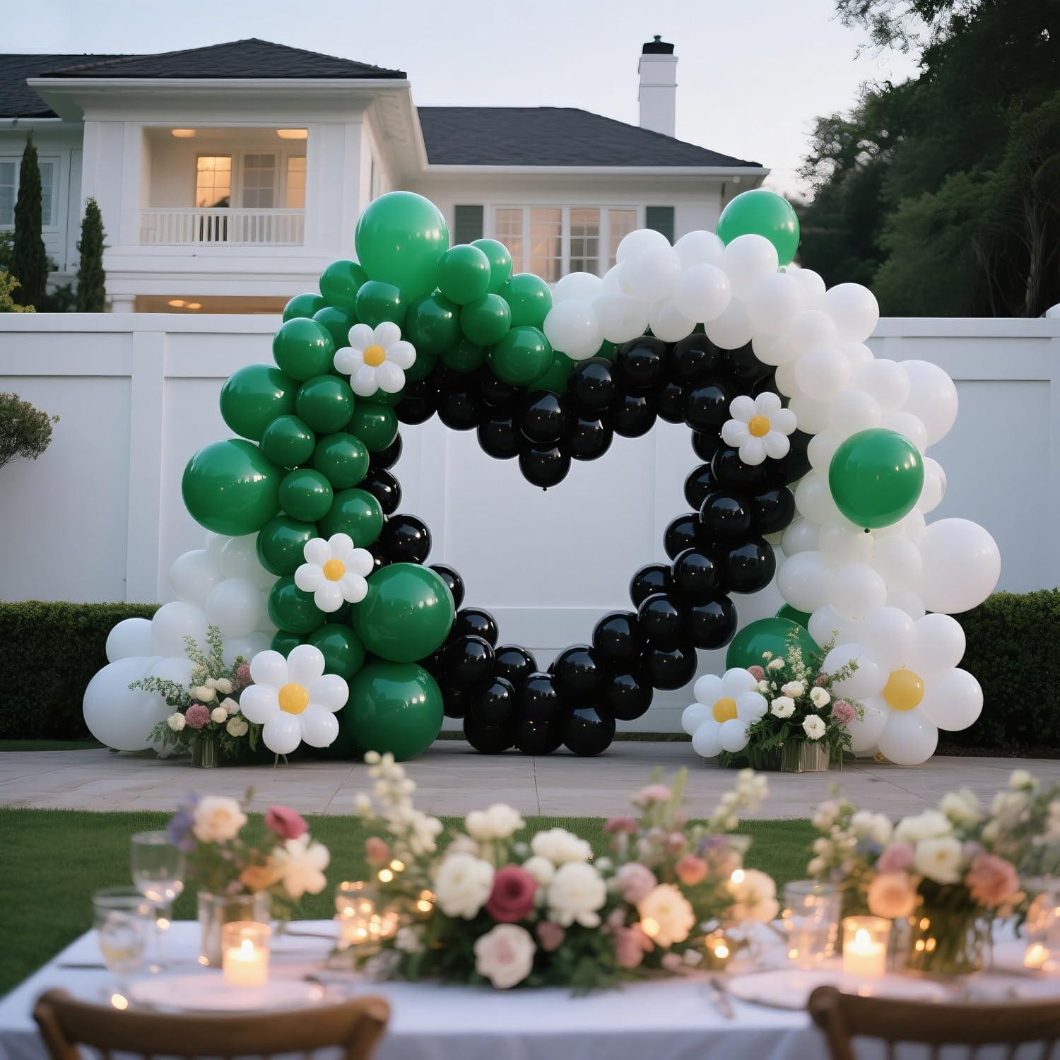 Dark Green Balloon Garland Kit, Forest Jungle Birthday Baby Shower Decor