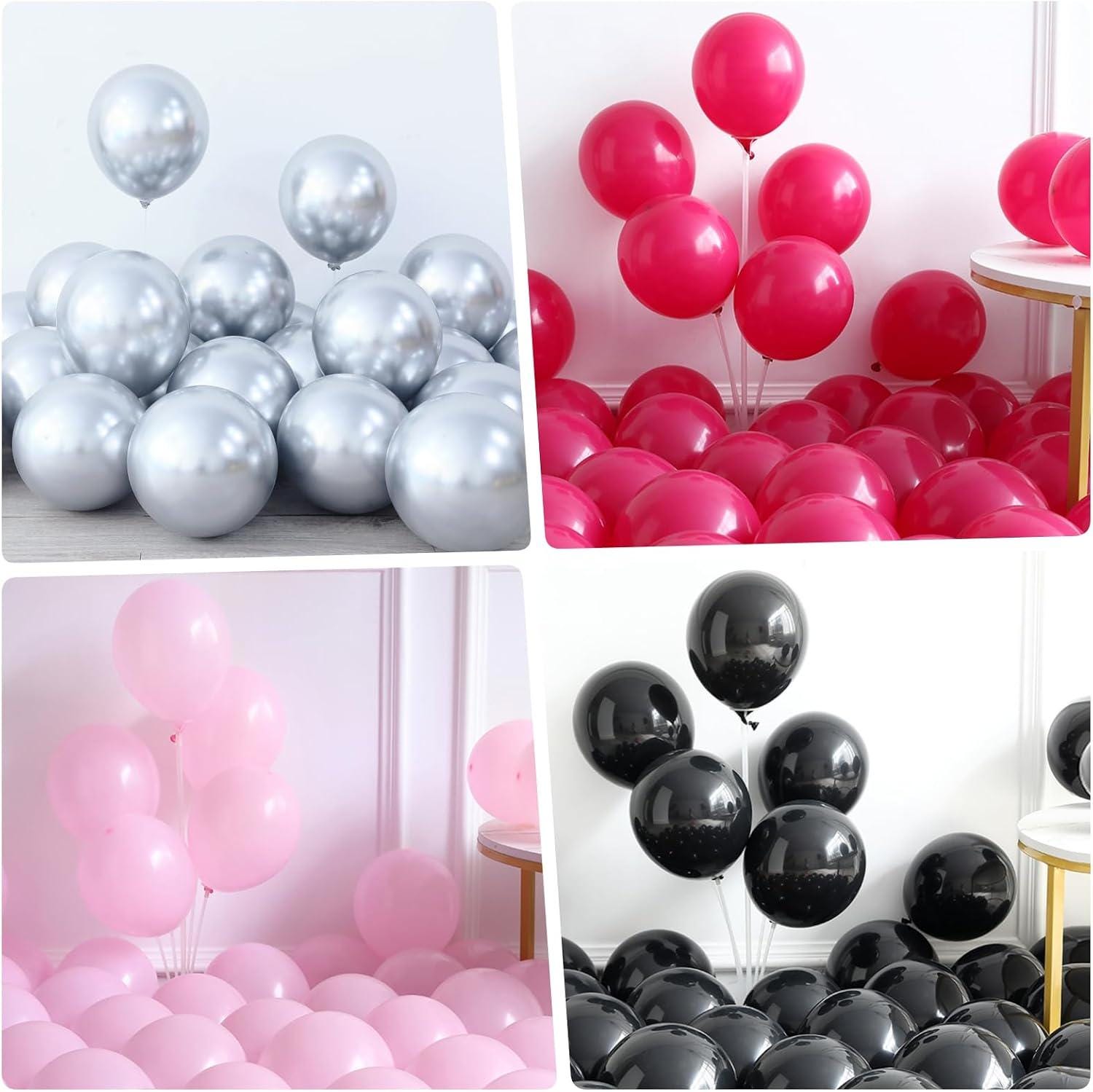 Disco Cowgirl Balloon Arch Kit, Hot Pink Black Cow Print Party Decor