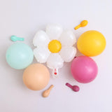 Pink Daisy Balloon Garland Arch Kit, Groovy Flower Party Decor
