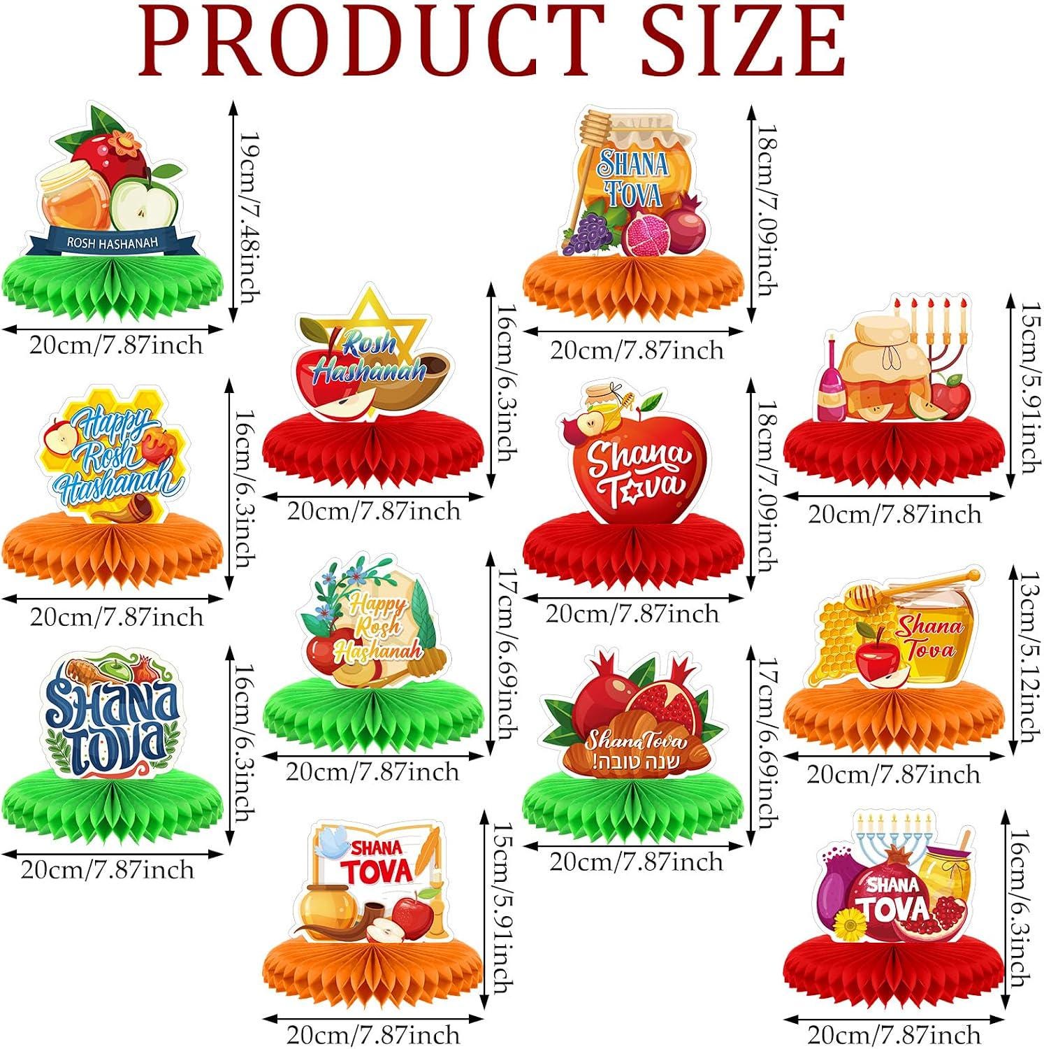 Rosh Hashanah Honeycomb Centerpieces, Shana Tova Party Decorations, Jewish New Year Table Decor
