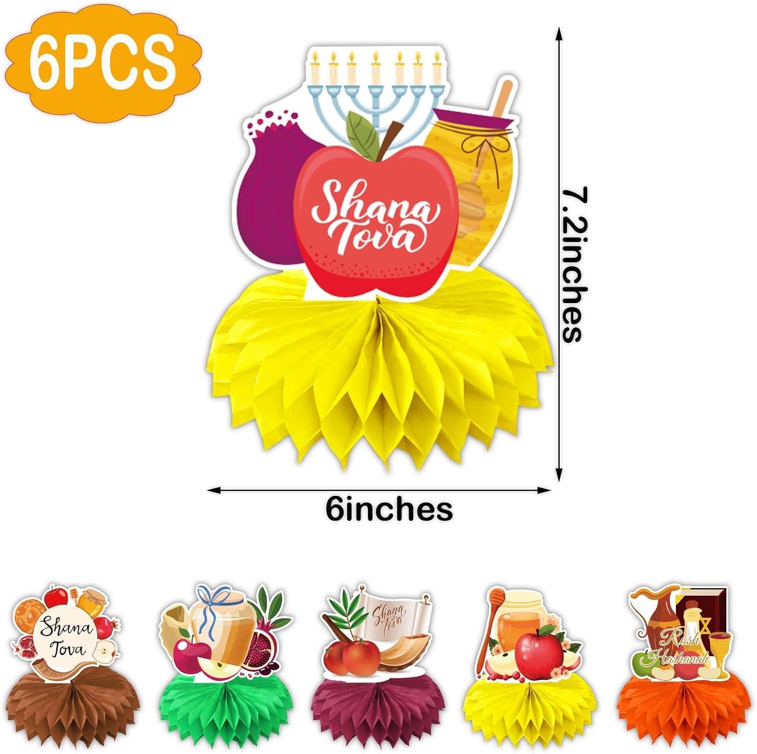Rosh Hashanah Honeycomb Centerpieces, Shana Tova Table Toppers, Jewish New Year Decorations