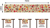 Rosh Hashanah Table Runner, Shana Tova Jewish New Year Decor, Apples Pomegranates Honey
