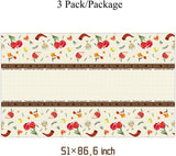 Rosh Hashanah Tablecloths, Shana Tova Waterproof Plastic Covers, Jewish Holiday Party Decor