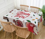 Shana Tova Tablecloth, Rosh Hashanah Pomegranate Shofar Decor