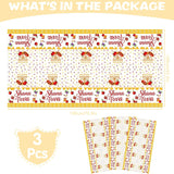 Rosh Hashanah Tablecloth, Jewish New Year Plastic Table Covers (3PCS)