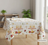 Rosh Hashanah Tablecloth Set, Shana Tova Jewish New Year Party Decor