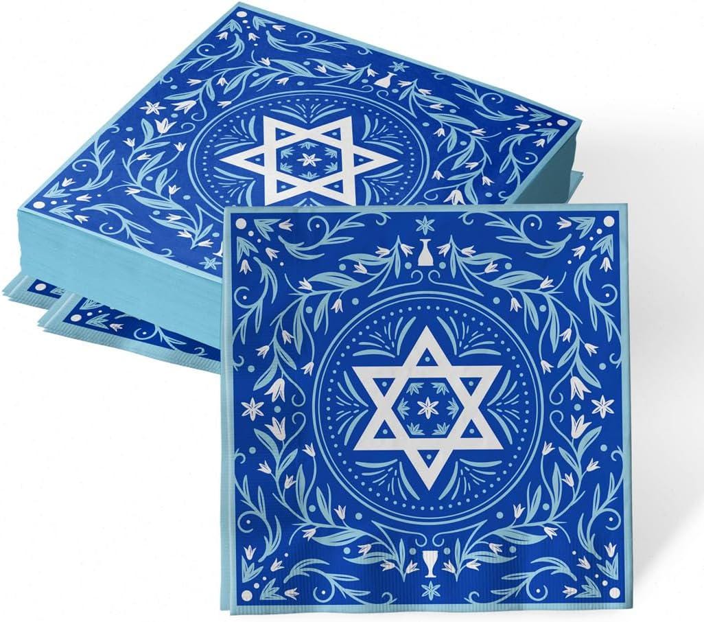 Rosh Hashanah Napkins, Shana Tova Cocktail Paper, Jewish Holiday Party Supplies