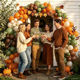 Fall Balloon Arch Kit, Autumn Harvest Sage Green Brown Garland, Thanksgiving Baby Shower Decor