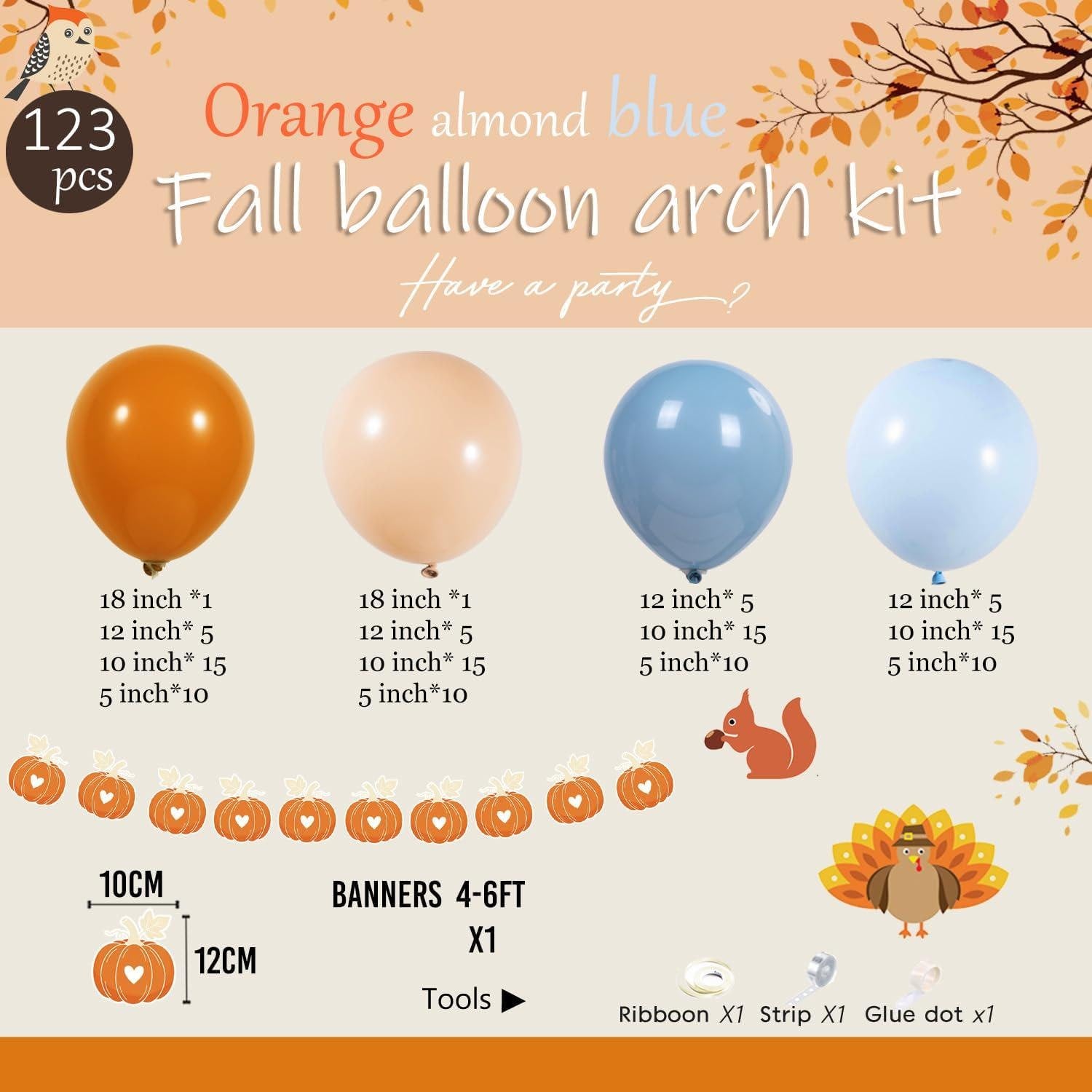 Little Pumpkin Baby Shower Balloon Arch Kit, Boho Fall Decor