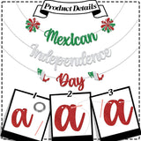 Mexican Independence Day Banner, Mexico Flag Party Decorations, Mexican Themed Fiesta Celebration Decor