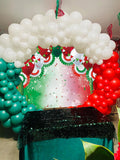 Mexican Independence Day Backdrop 7x5FT, Mexico Flag Fiesta Photo Background, Patriotic Party Decorations
