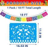 Mexican Independence Day Banner 18FT, Papel Picado Fiesta Garland, party Decorations