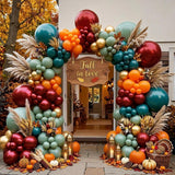Fall Balloon Arch Kit, Burgundy Orange Green Garland, Thanksgiving Baby Shower Decor