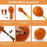 Orange Burgundy Balloon Garland Kit, Boho Fall Wedding Baby Shower Decor