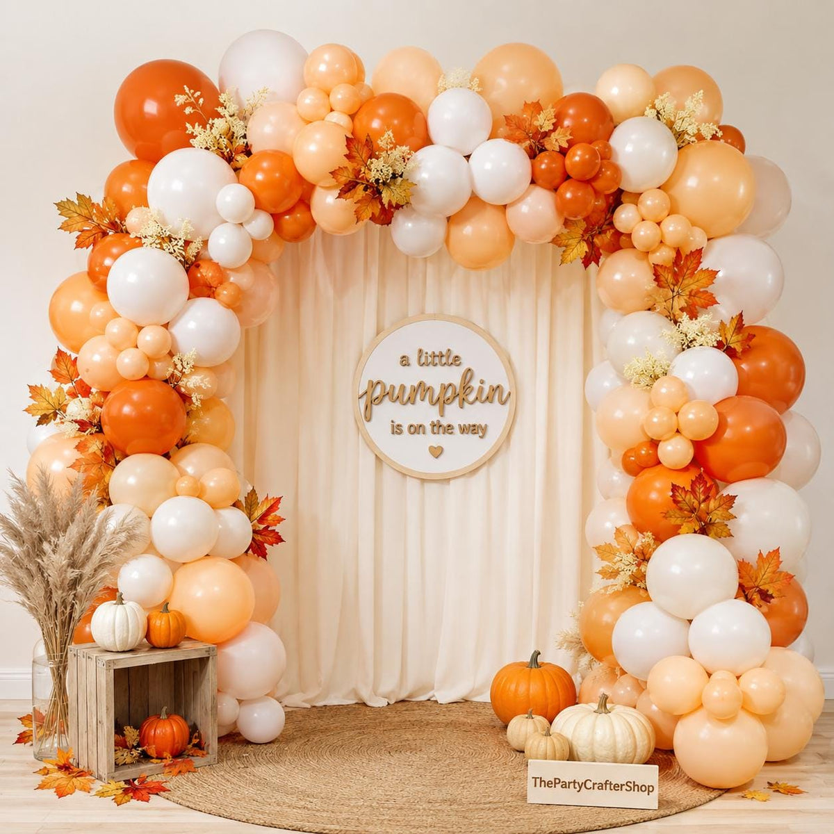 Fall Balloon Garland Kit, Autumn Baby Shower Party Decorations