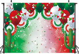 Mexican Independence Day Backdrop 8x6FT, Mexico Flag Fiesta Photo Background, September 16 Party Decorations
