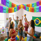 Fiesta Fringe Streamers 2 Pack, 10FT Mexican Party Decorations (Dia de los Muertos)