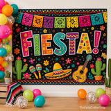 Mexican Fiesta Backdrop 7x5FT, Party Photo Background, Mexican Festival Birthday Baby Shower Wedding Decor