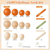 Fall Pumpkin Balloon Arch Kit, Orange Sand White Balloon Garland, Little Pumpkin Baby Shower Thanksgiving Halloween Birthday Wedding Decor