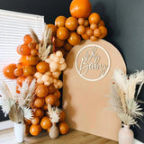 100PCS Burnt Orange Balloons, Terracotta Rust Fall Balloon Arch Kit, Boho Wedding Baby Shower Birthday Thanksgiving Party Decor