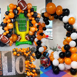 110PCS Orange Black Balloon Arch Kit, Balloon Garland, Graduation Birthday Autumn Fall Party Decorations