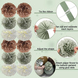 Sage Green Brown Balloon Arch Kit, Neutral Nude White Sand Balloon Garland, Woodland Baby Shower Wedding Gender Reveal Fall Party Decor