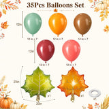 Fall Burgundy Sage Green Balloons, Maple Leaf Acorn Foil Balloons, Thanksgiving Baby Shower Birthday Autumn Harvest Party Decor