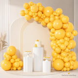 129PCS Mustard Yellow Fall Balloons, Balloon Arch Garland Kit, Thanksgiving Sunflower Bridal Shower Autumn Birthday Party Decor