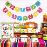 Fiesta Birthday Banner, Mexican Papel Picado Garland, Party Decorations