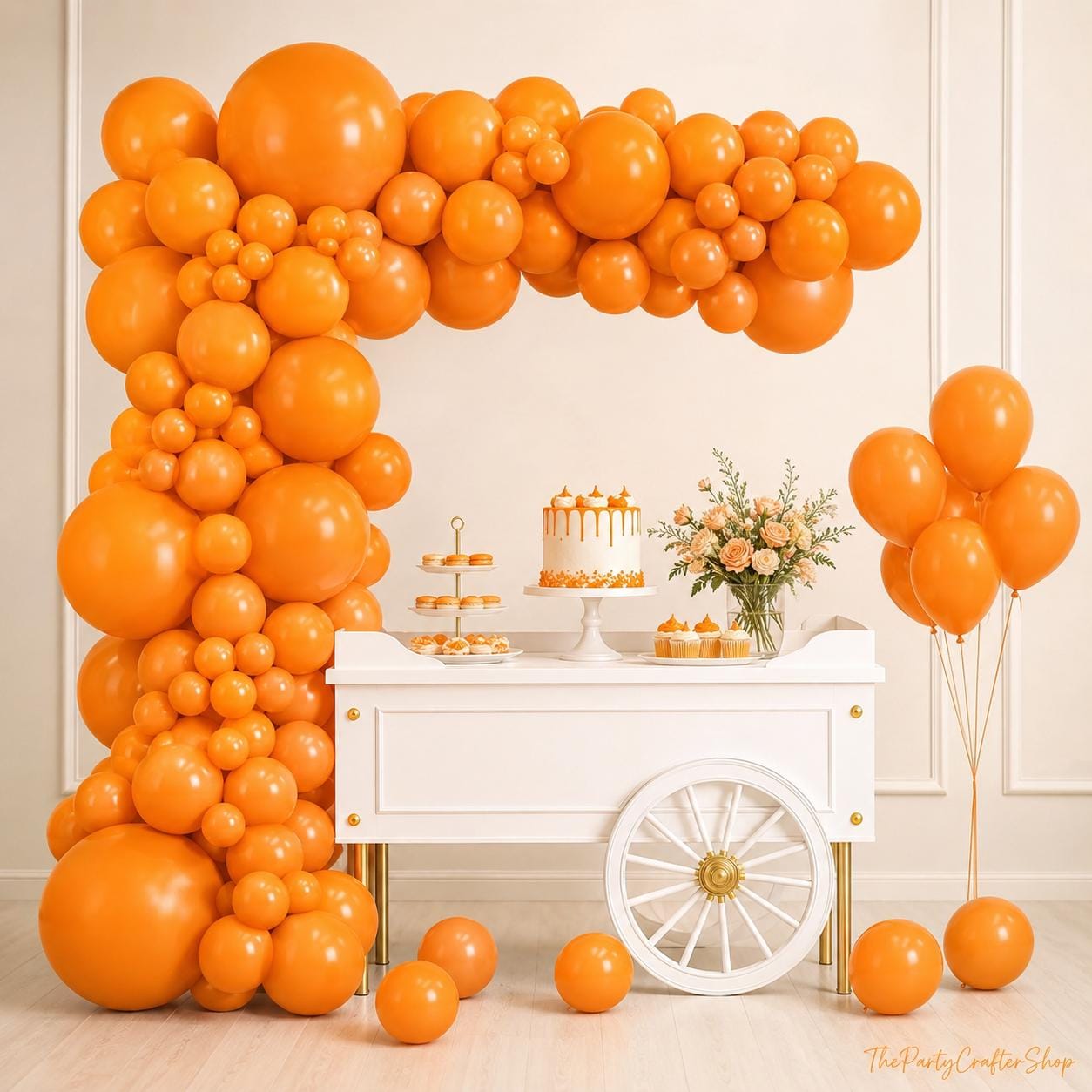 150PCS Orange Balloon Arch Kit, Burnt Orange Fall Balloons, Baby Shower Birthday Halloween Thanksgiving Party Decor