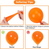 150PCS Orange Balloon Arch Kit, Burnt Orange Fall Balloons, Baby Shower Birthday Halloween Thanksgiving Party Decor