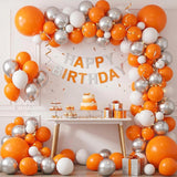 150PCS Orange Balloon Arch Kit, Burnt Orange Fall Balloons, Baby Shower Birthday Halloween Thanksgiving Party Decor