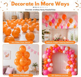 50PCS Matte Orange Balloons, 12 Inch Burnt Orange Latex Balloons, Halloween Fall Thanksgiving Birthday Wedding Party Decor