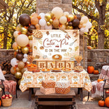 134PCS Cutie Pie Baby Shower Decorations, Little Cutie Pie Balloon Garland Arch Kit, Fall Harvest Pumpkin Backdrop Party Decor