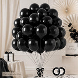 110PCS Black Balloons, 5 Inch Mini Black Latex Balloons, Small Party Balloons for Birthday Wedding Baby Shower Decorations