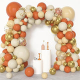 Orange Gold Balloon Garland Arch Kit, Pastel Fall Autumn Baby Shower Birthday Decor