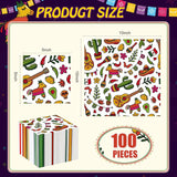 Mexican Fiesta Paper Napkins, Cactus Taco Party Decor (100 PCS)