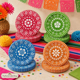 Fiesta Paper Plates, 7 Inch Mexican Party Decorations (48 PCS)