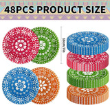 Fiesta Paper Plates, 7 Inch Mexican Party Decorations (48 PCS)