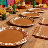 Mexican Platos de Barro Tableware Set, Fiesta Party Supplies (24 Guests)