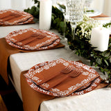 Mexican Fiesta Tableware Set, Floral Pattern Plates, Napkins, Forks (24 Guests)