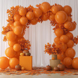 Burnt Orange Balloon Arch Kit, Autumn Birthday Party Garland Decorations