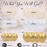 White Sand Gold Balloon Arch Kit, Boho Neutral Party Decor (180PCS)
