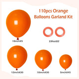 Orange Balloon Arch Kit, Birthday Graduation Baby Shower Party Decorations