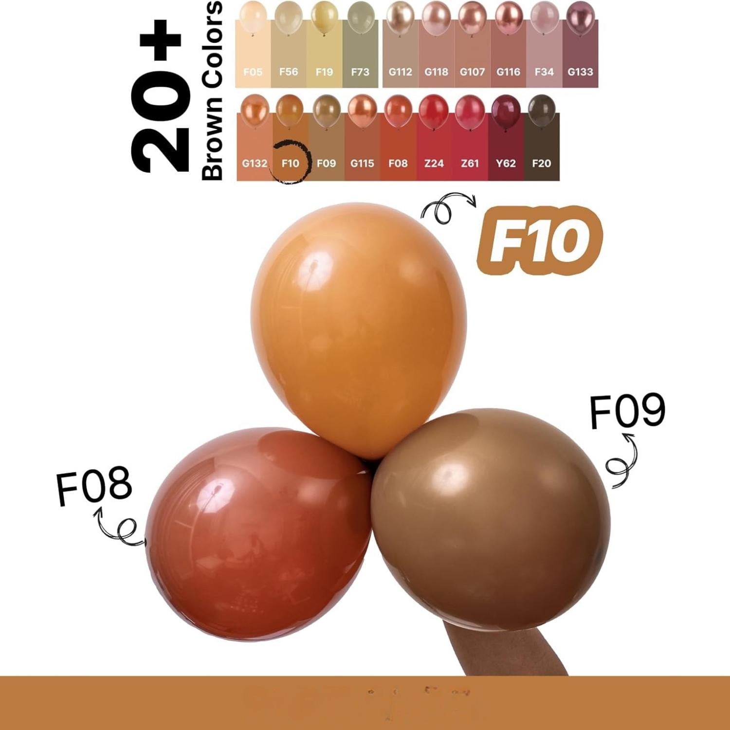 Boho Neutral Light Brown Balloons, Coffee Color Party Decor, Baby Shower Birthday Wedding Arch