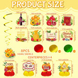 Rosh Hashanah Decorations, Shana Tova Banner Garland Swirls Centerpieces, Jewish New Year Party Decor