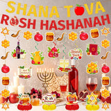 Rosh Hashanah Decorations, Shana Tova Banner Garland Swirls Centerpieces, Jewish New Year Party Decor